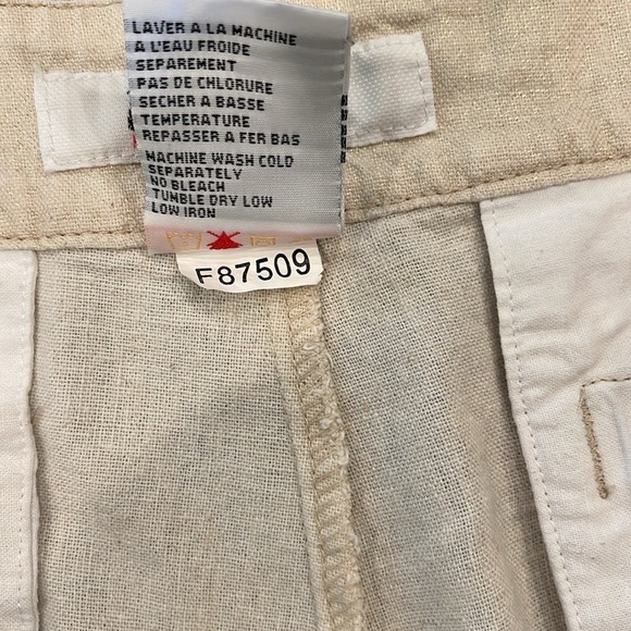 Lady Dutch 31” crème with gold  shimmer bubble hem shorts with pockets and zip - Picture 5 of 8